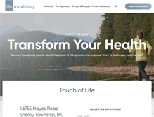 Tablet Screenshot of chirolife.com